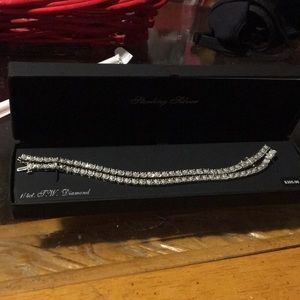 Sterling silver diamond tennis bracelets